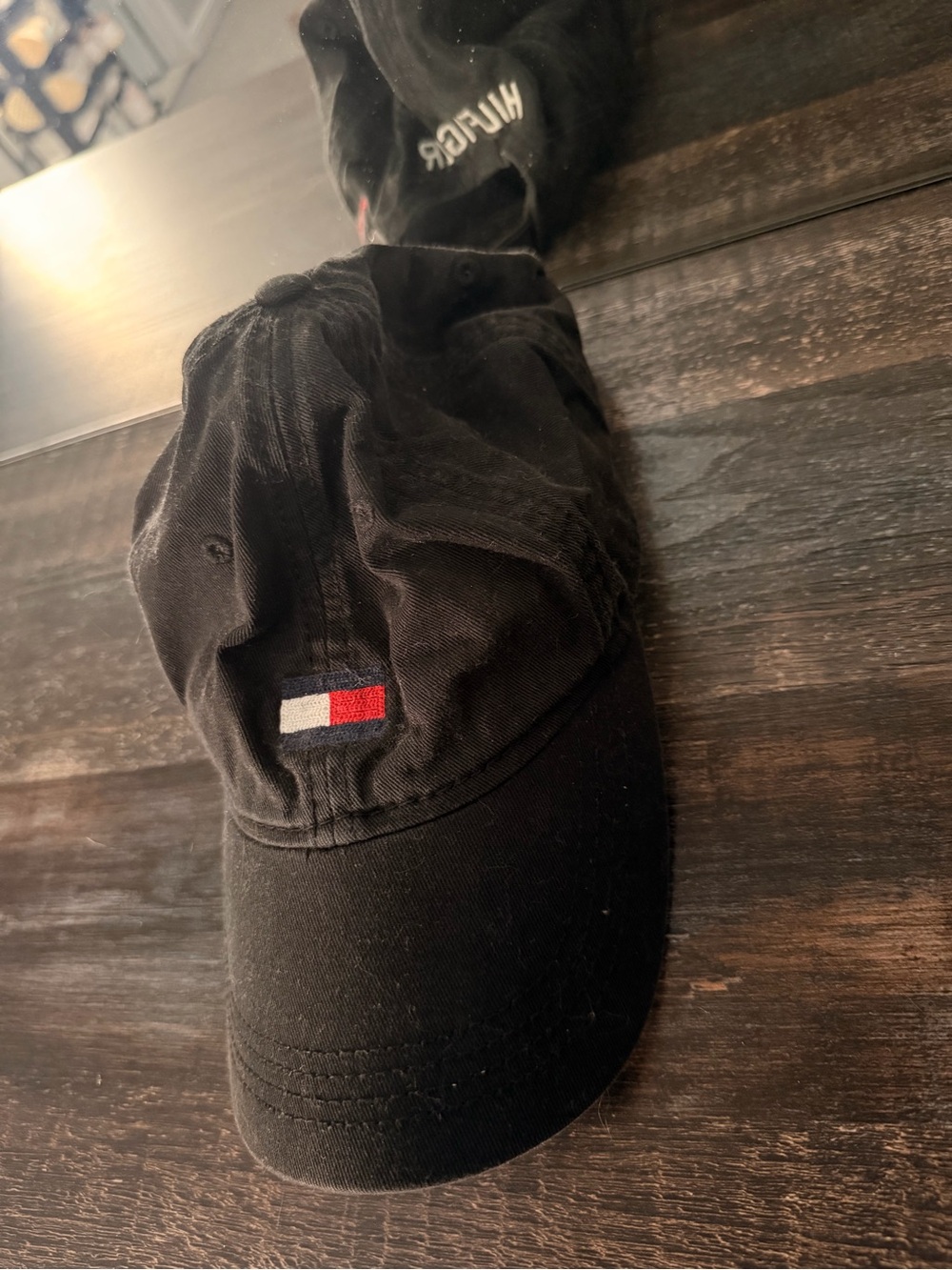 Tommy Hilfiger Black Cap with Embroidered Logo